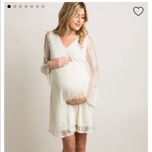 Ivory maternity dress